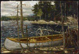 The Canoe, Spring or Fall by Tom Thomson